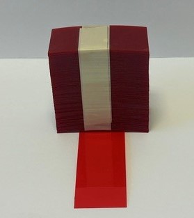 Shelf Chip, Transparnet Colors,  1.22" x .010" x 2.5"